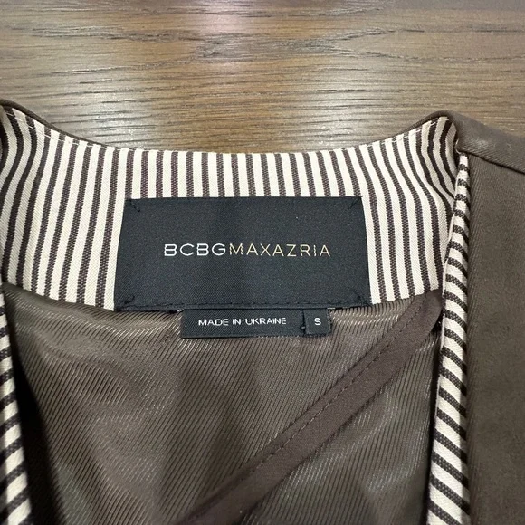 BCBGMaxAzria brown Striped Vest small - Picture 3 of 14